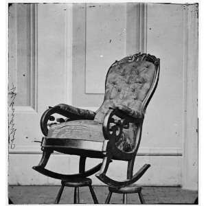  Civil War Reprint Washington, D.C. Rocking chair used by 
