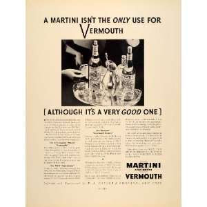  1934 Ad Martini & Rossi Vermouth Liquor Manhattan 