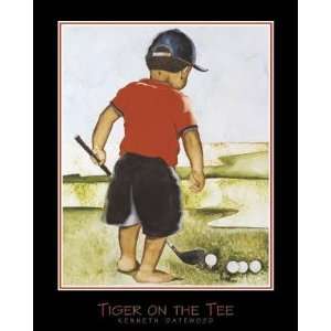  Tiger on a Tee By Kenneth Gatewood. Highest Quality Art 