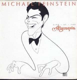 Michael Feinstein Live At The Algonquin LP VG++/NM Cdn  
