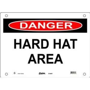   Sign, Header Danger, Legend Hard Hat Area Industrial & Scientific