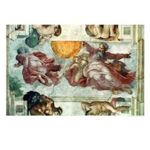 com Sistine Chapel Ceiling Creation of the Sun and Moon, 1508 12 Art 