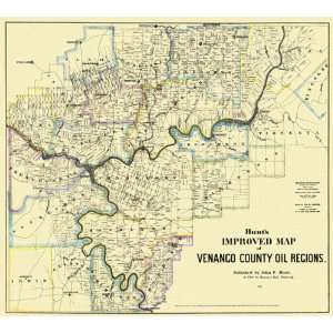  VENANGO COUNTY PENNSYLVANIA (PA) LANDOWNER MAP 1865