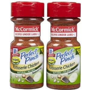 McCormick Perfect Pinch Rotisserie Chicken Seasoning, 3.12 oz, 2 pk
