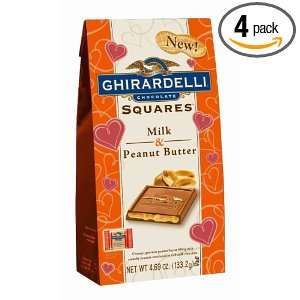 Ghirardelli Chocolate Squares, Milk Chocolate & Peanut Butter, 4.69 