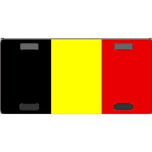 Belgium Flag Vanity License Plate