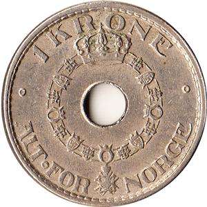 1946 Norway 1 Krone Coin Haakon VII KM#385  