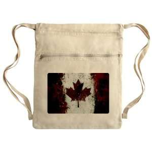   Bag Sack Pack Khaki Canadian Canada Flag Painting HD 