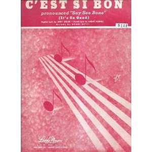  Sheet Music Cest Si Bon Henry Betti 30 