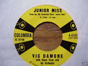 VIC DAMONE JUNIOR MISS 45 RPM  