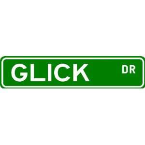  GLICK Street Name Sign ~ Family Lastname Sign ~ Gameroom 