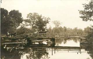 ME SONGO LOCK RPPC HORSE DRAWN EARLY AUTO BRIDGE T88391  