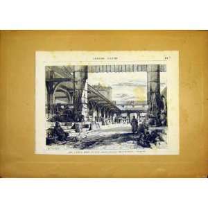  Paris Market Veaux Saint Germain French Print 1868