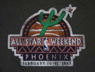 NBA ALL STAR WEEKEND PHOENIX THERMAL SHIRT RETRO NEW S  