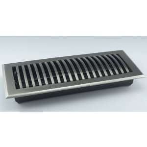  Dome Floor Register w/ Louvers   2 1/4 x 10 (3 1/2 x 11 