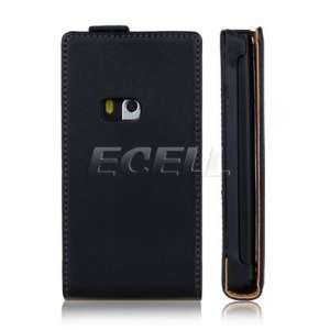   LEATHER FLIP CASE COVER FOR NOKIA N9 Cell Phones & Accessories