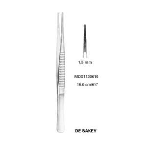 Debakey Vascular Tissue Forceps, 1.5mm   1.5 mm, Straight, 9 1/4, 24 