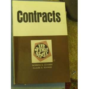 Contracts In a nutshell gordon d schabe  Books