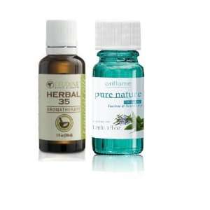  HERBAL 35 with 35 Essential Oils, 1 fl oz & Pure Nature Organic Tea 