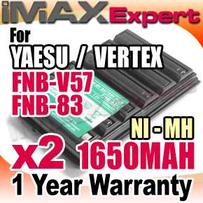 FNB 83 FNB V57 Battery ft Yaesu Vertex VXA 150 VXA 220 VX150 VX160 
