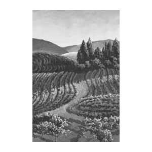  Vineyards   Artist Cie Goulet  Poster Size 13 X 19