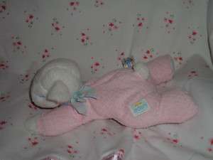 Eden Lamb Baby Pink Knit Asleep Eyes 11 Long Pastel Bow Pink Cheeks 
