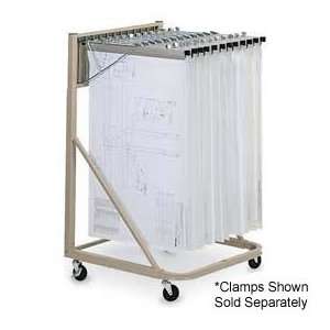 Mayline 932x Vertical Plan Files Rolling Stand with 