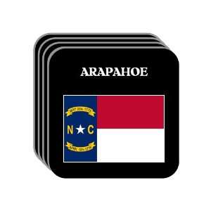 US State Flag   ARAPAHOE, North Carolina (NC) Set of 4 Mini Mousepad 