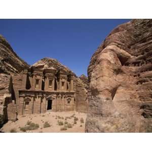 Dayr, Rock Cut Nabatean Building known as the Monastery, Petra, Jordan 