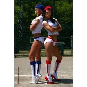  Carrie LaChance & Monica Roach Baseball Girls Poster