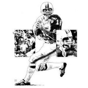 Bob Griese Miami Dolphins 16x20 Lithograph  Sports 