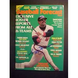  Reggie Jackson California Angels Autographed 1983 Baseball 