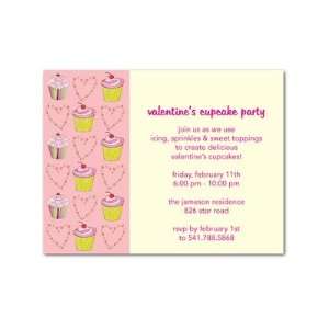  Valentines Day Party Invitations   Cupcake Craft By Sb 