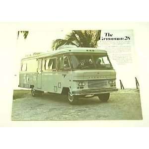  1974 74 The GRUMMAN 28 Motorhome RV BROCHURE Everything 