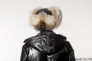 6760 new real fox/raccoon fur leather man Ushanka Bomber hat  