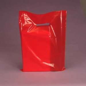   Opaque Cut Out Handle 9 X 12 Inch Size Retail Merchandise Plastic Bags