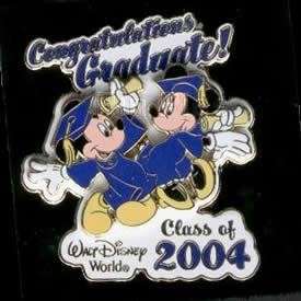 04 GRADUADO LE Disney Pin de la ENHORABUENA de MICKEY+MINNIE