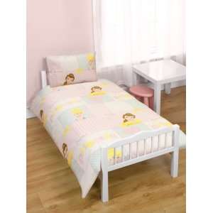 Disney Princess Wishes 4pc Bundle Rotary Junior Cot Bed Duvet Quilt 