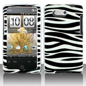  HTC Aria Black/White Zebra Hard Case Snap on Cover 