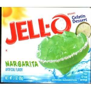 Jell O Gelatin Dessert, Margarita, Pack of 8   3 oz Boxes  