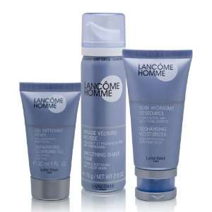    Lancome Homme Ready To Go Skin Care Travel Set 3 Piece Set Beauty
