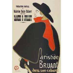   Henri De Toulouse Lautrec   Aristide Bruant   Canvas