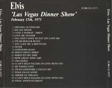 Elvis Presley   Las Vegas Dinner Show CD   Very Rare  