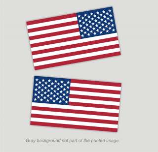 American Flag Decals Stickers   2.375 x 4 1 RH, 1 LH USA pride glory 