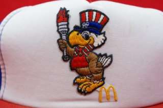 McDonalds OLYMPICS 84 American Eagle SAM Blue & Red Cap Hat  