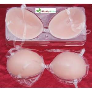   Adhesive Silicone Strapless Backless Bra. Invisible Low Cut Size C