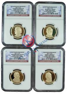 2011 S Presidential $1 4pc. Set NGC PF69 PF 69UC Early Releases