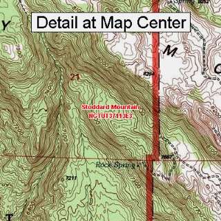 USGS Topographic Quadrangle Map   Stoddard Mountain, Utah (Folded 