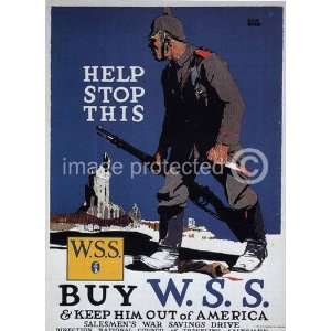  Help Stop This World War I US Army Military Poster   11 x 