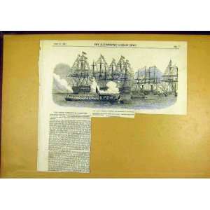  French President Cherbourg Squadron Ships Navy 1850